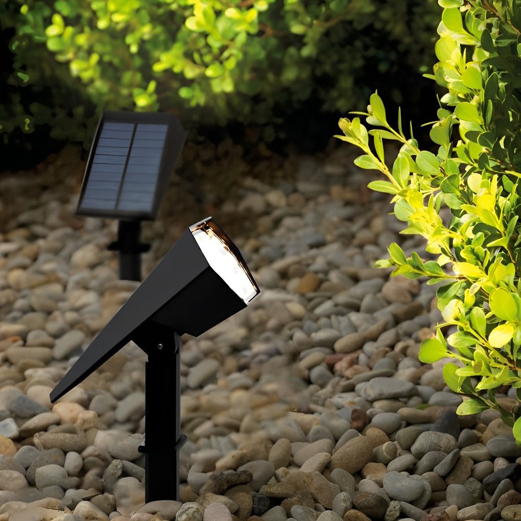 Solar Garden Spotlight, Adjustable Ground Spike Lawn Light