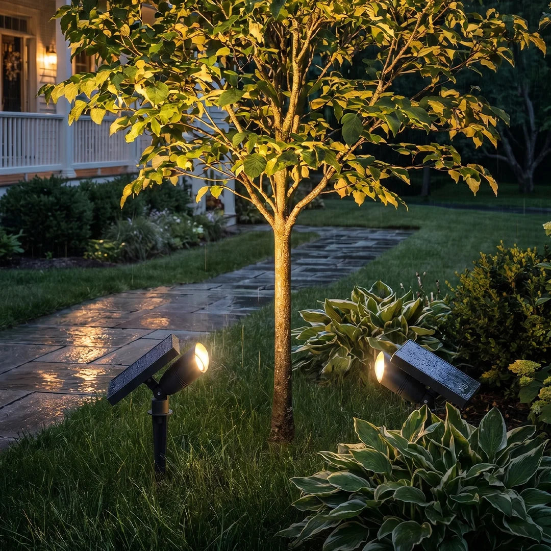 Solar Tree Spotlight, Adjustable Outdoor Landscape Uplight
