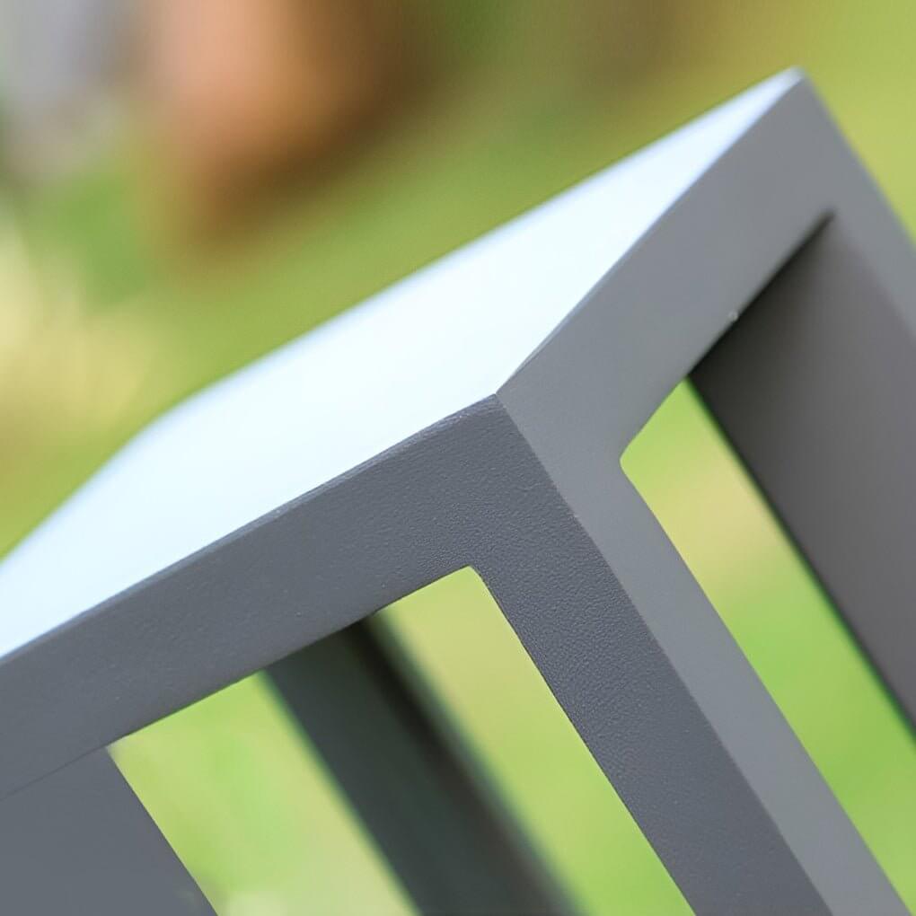 Black LED Bollard Light, Modern Garden Path Post Light