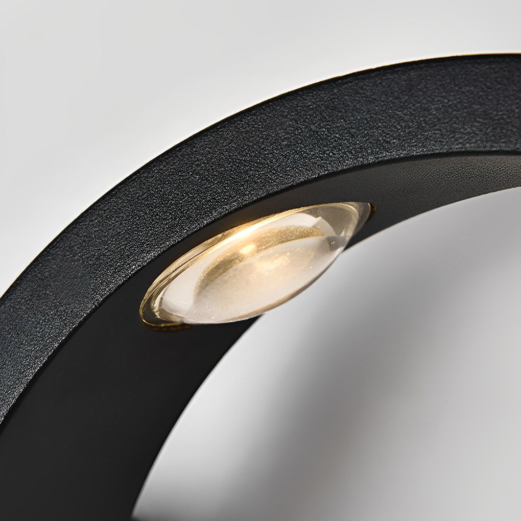 Wing Shaped Outdoor Wall Light, 3-Head Up Down LED Sconce