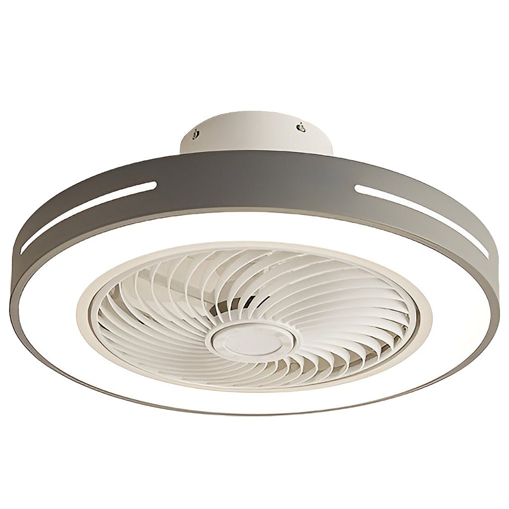 Bauhaus Ceiling Fan with Light, Colorful Flush Mount Fan