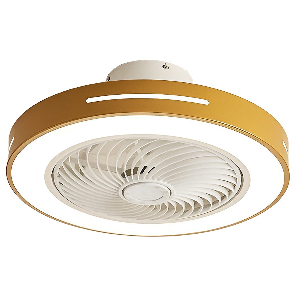 Bauhaus Ceiling Fan with Light, Colorful Flush Mount Fan